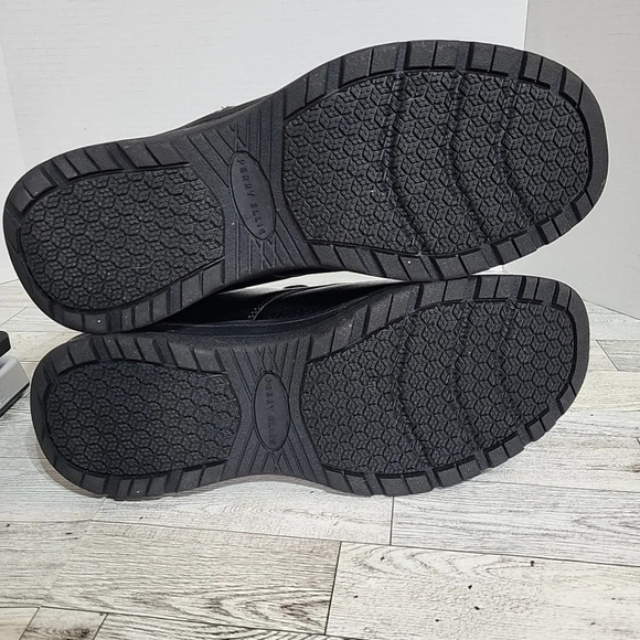 Perry Ellis Portfolio Men's 9.5 M Slip Guard Resistant Blk Work Shoes Ultra Foam - Picture 8 of 8